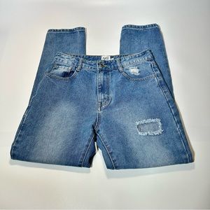 Princess Polly jeans Boyfriend fit jeans distressed high rise jeans women size 4